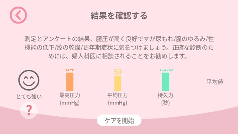 計測結果を表示